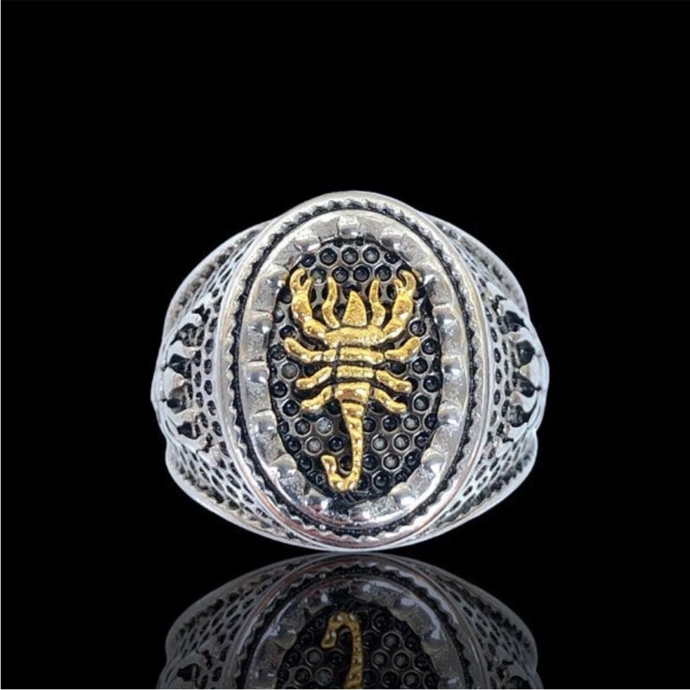 316L* Stainless Steel Scorpion Ring mens size 11